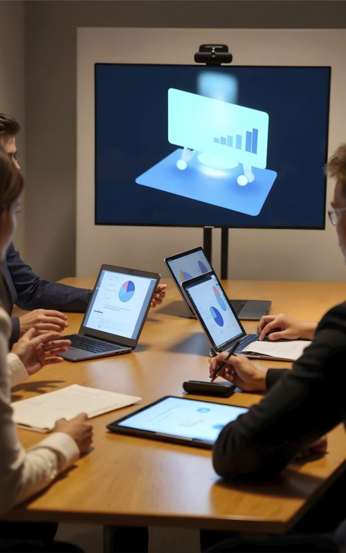 business-people-working-with-ai-operated-devices